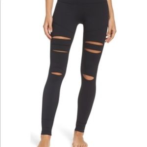 Zella high waisted destructed leggings